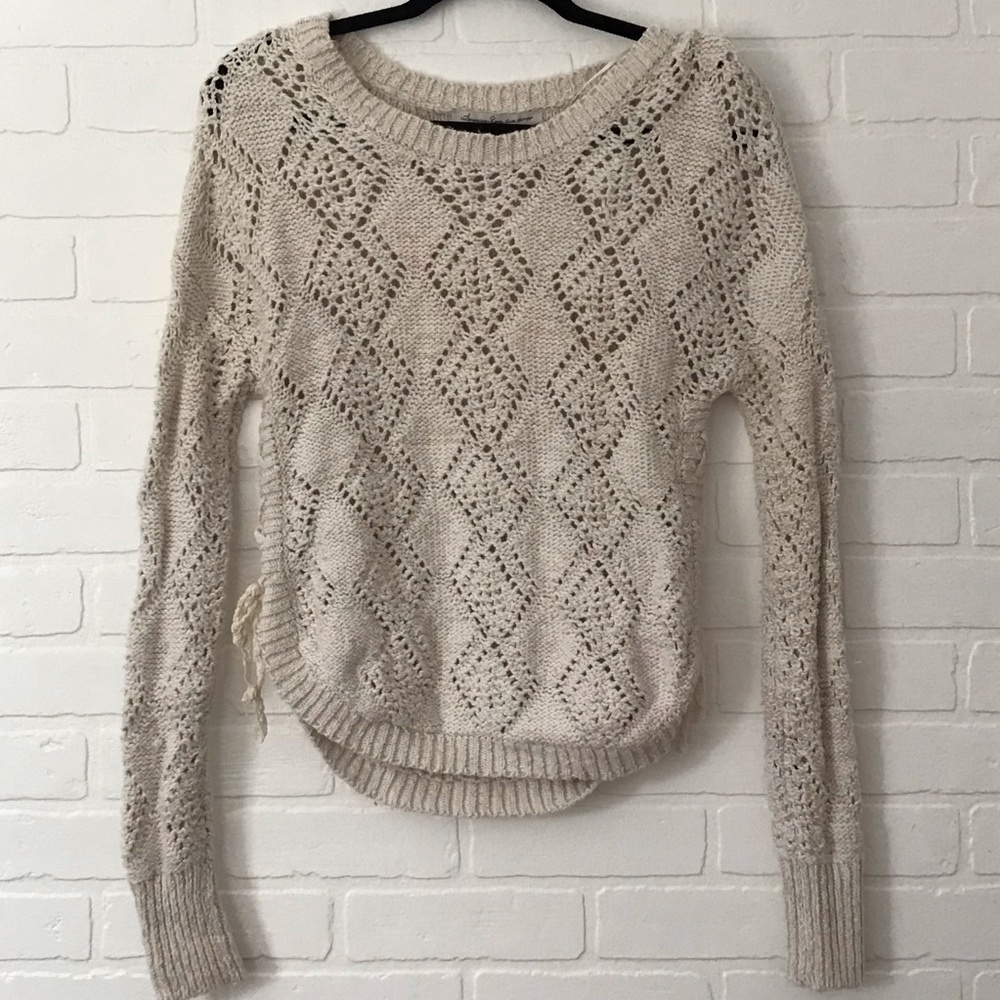 ★knit creamish sweater★